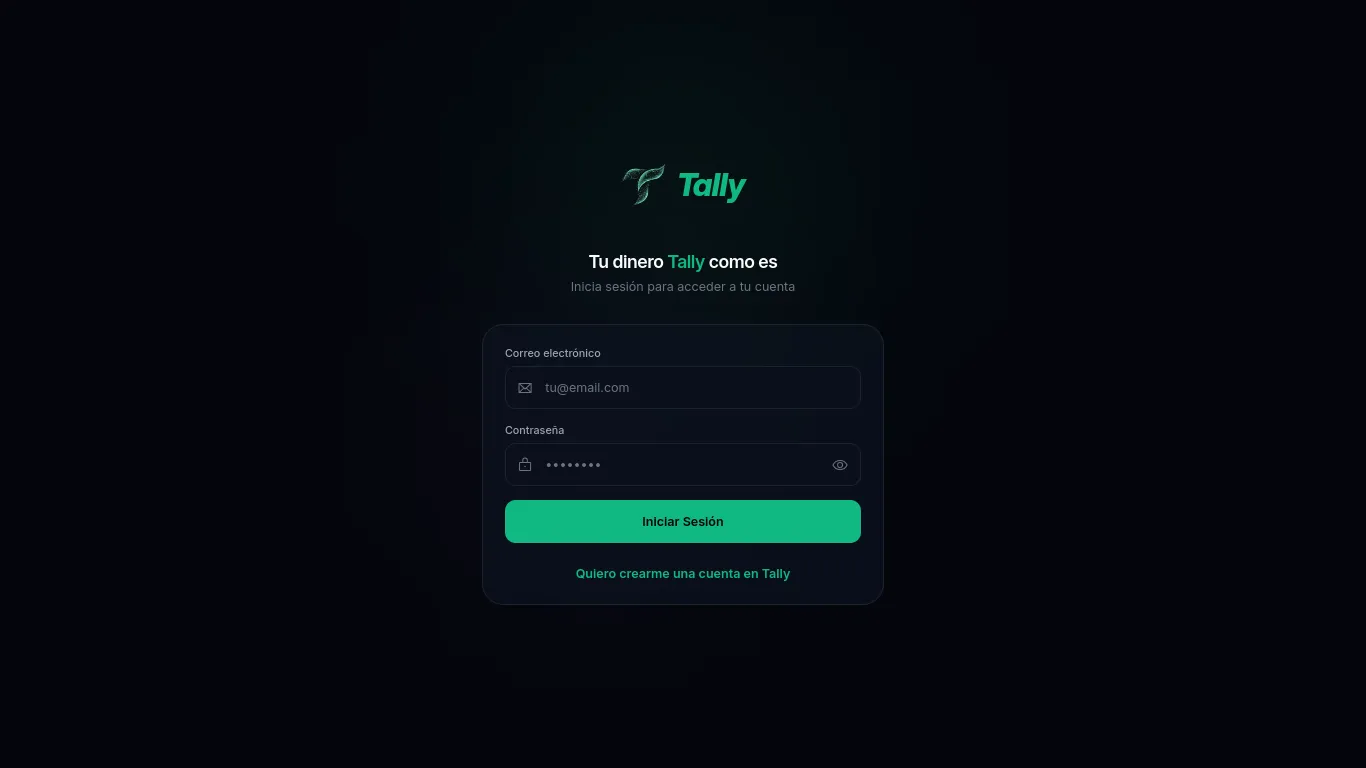 Proyecto Tally Login